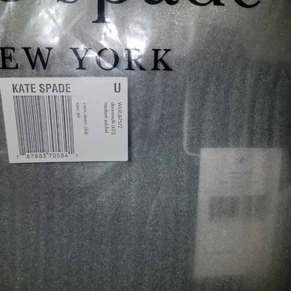 NWT NBU Kate Spade Cameron denim colorblock medium satchel and bifold - Picture 5 of 8